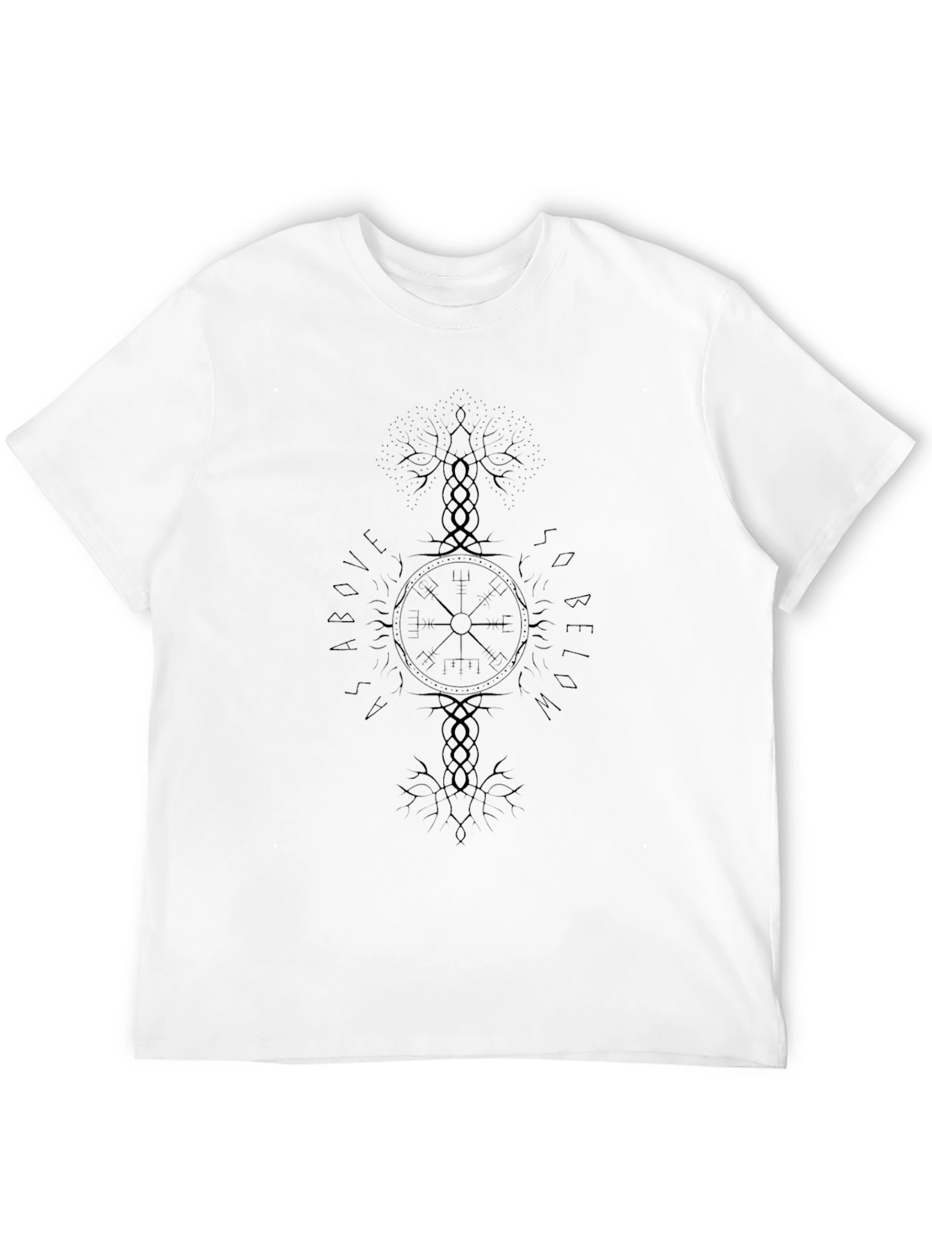 Yggdrasil Vegvisir T-Shirt - Viking Compass