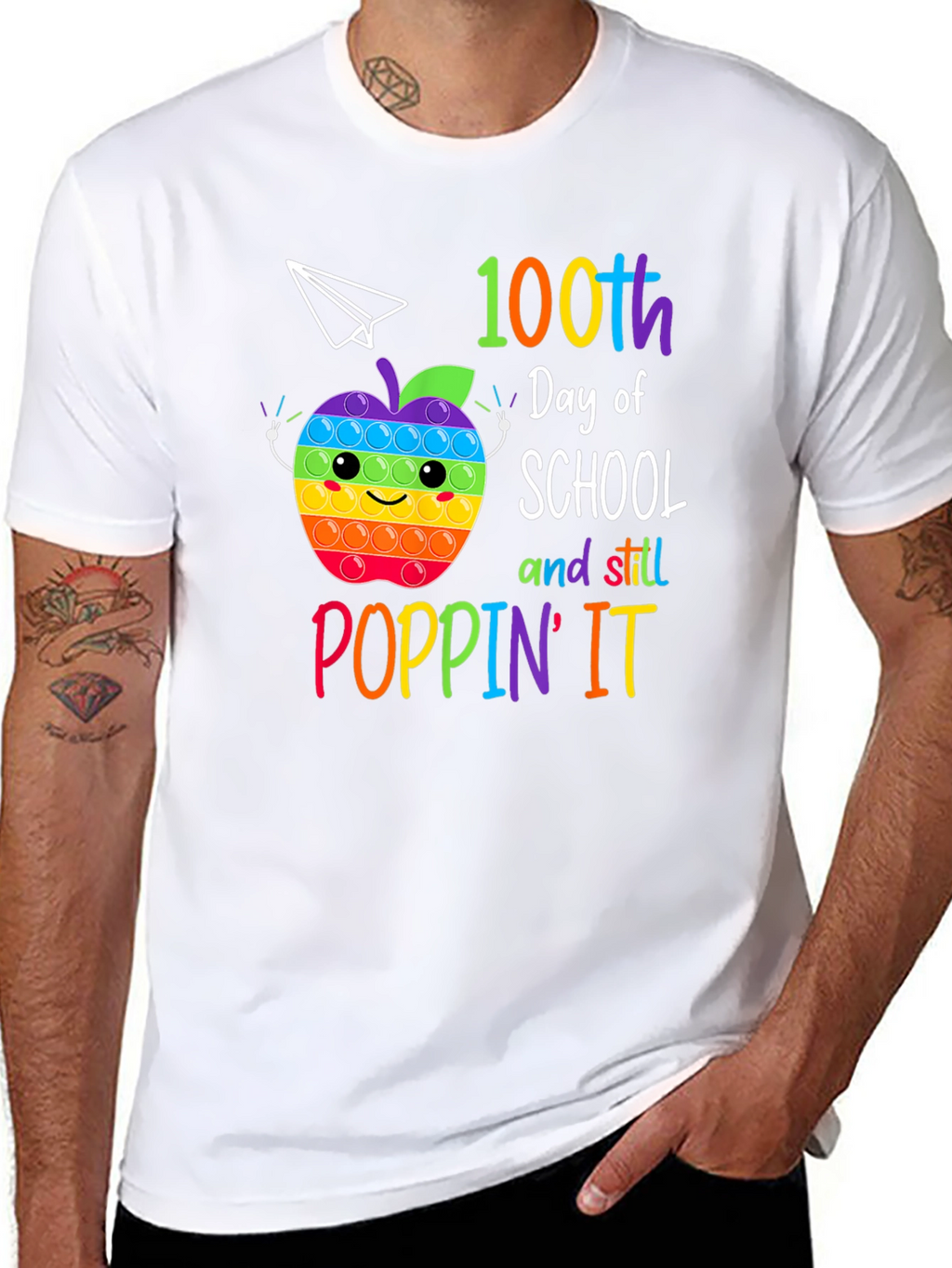 100th Day of School Poppin It T-Shirt