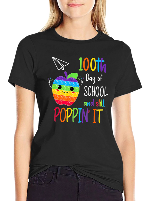 100th Day of School Poppin It T-Shirt