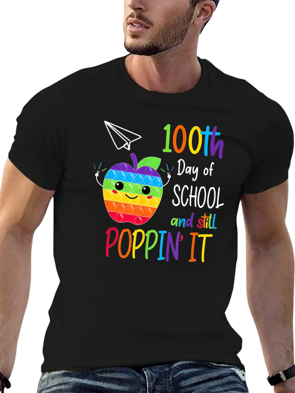 100th Day of School Poppin It T-Shirt