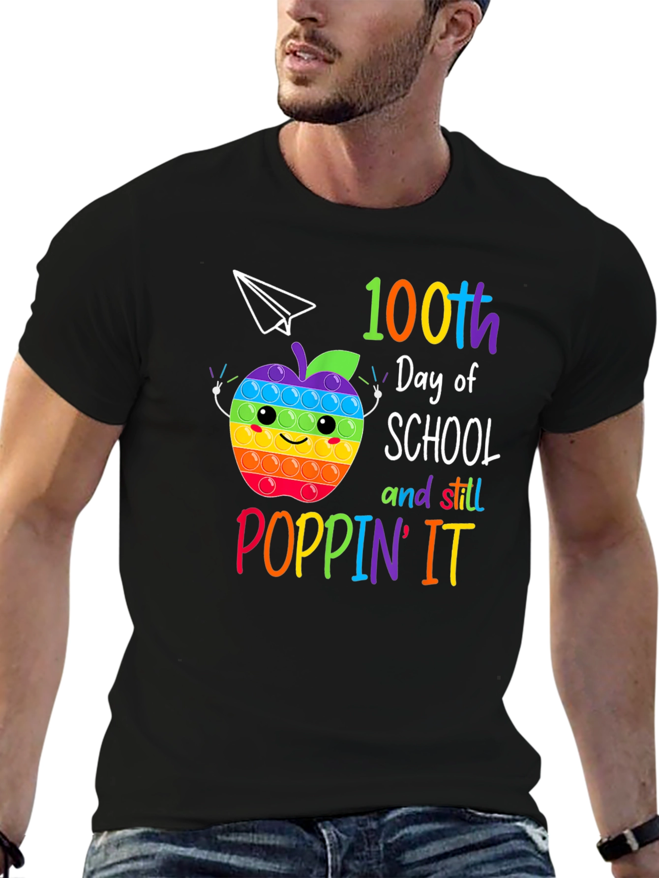 100th Day of School Poppin It T-Shirt