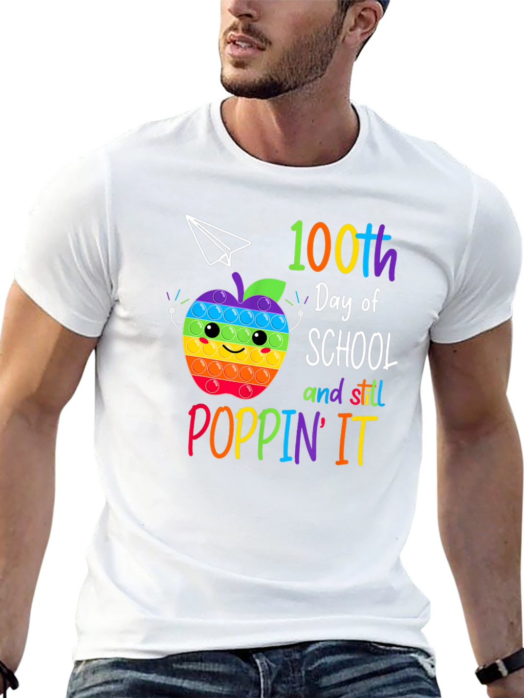 100th Day of School Poppin It T-Shirt