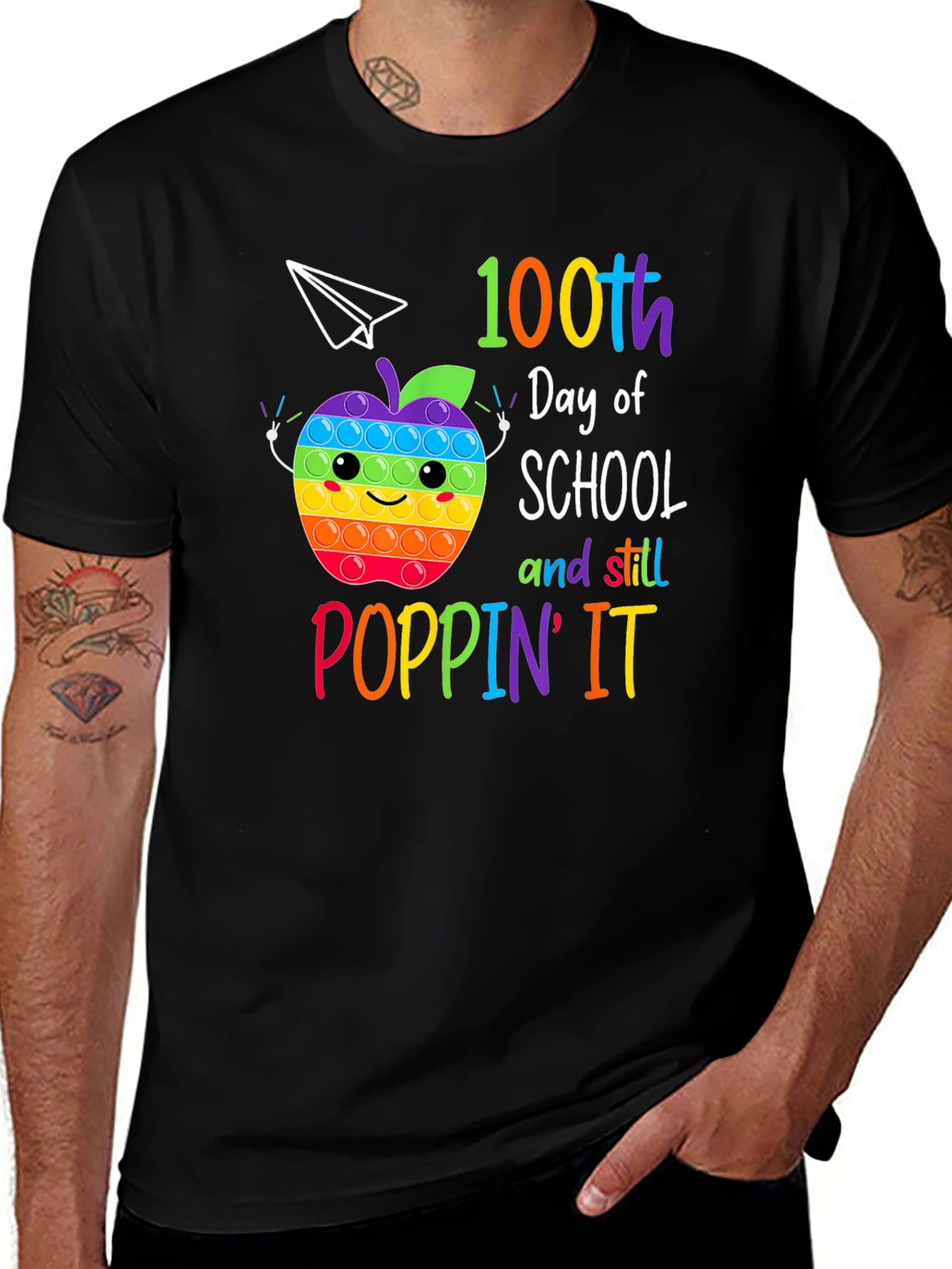 100th Day of School Poppin It T-Shirt