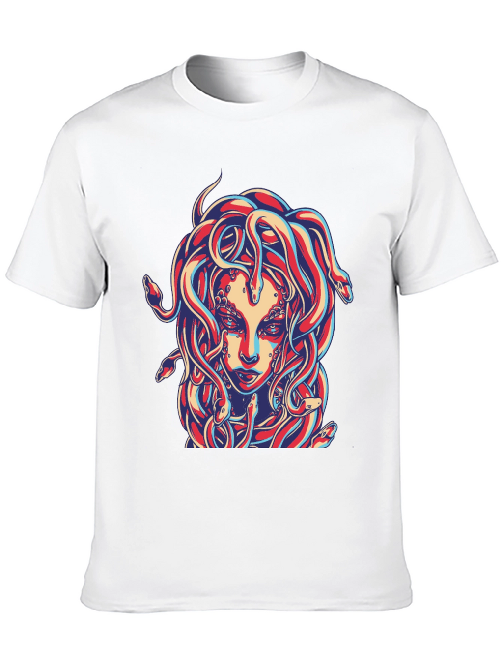 Medusa Graphic Print Black T-Shirt