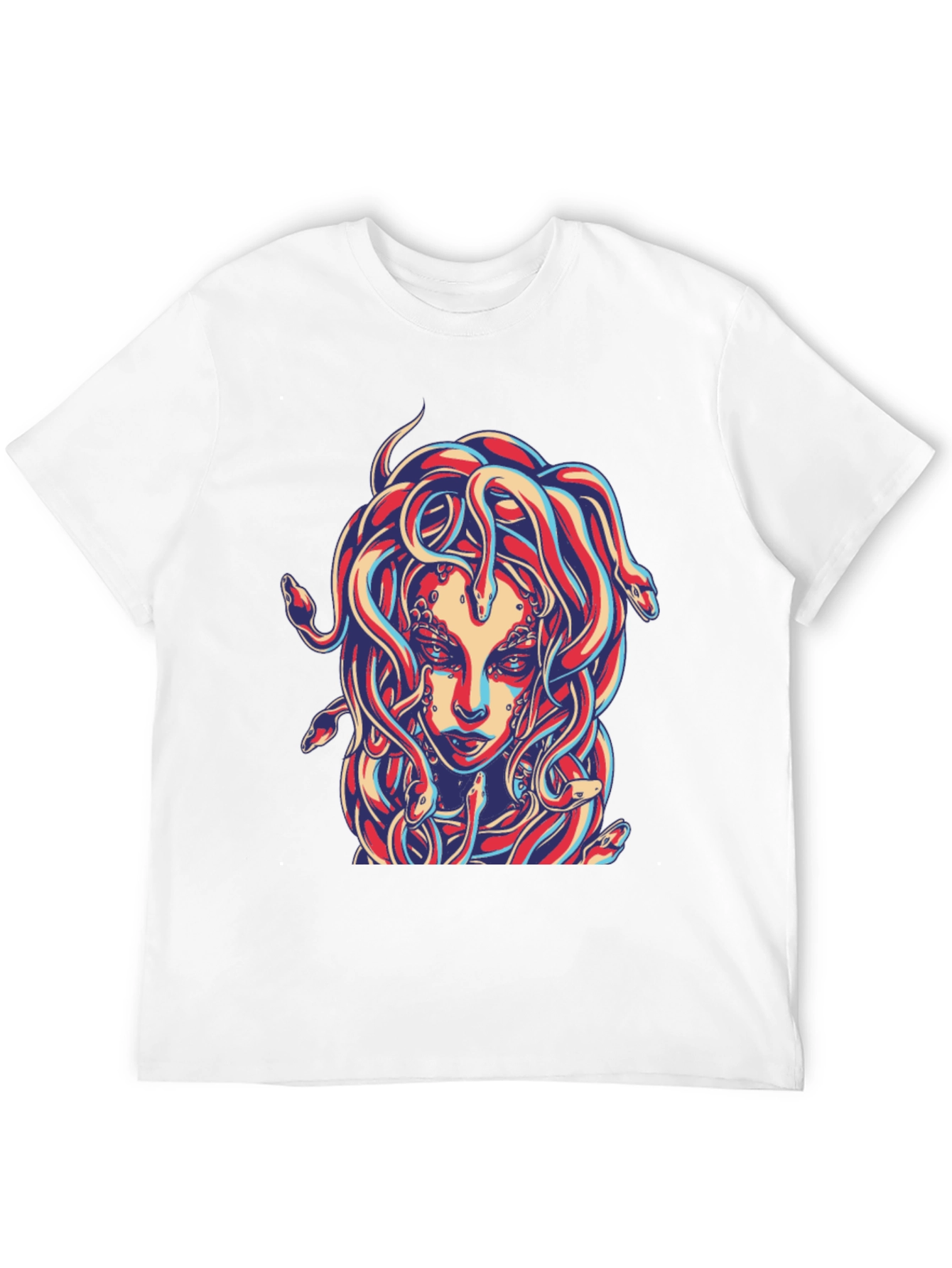 Medusa Graphic Print Black T-Shirt