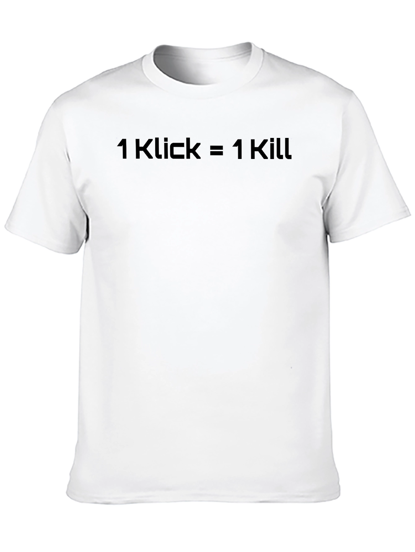 1 Klick = 1 Kill Black Graphic T-Shirt