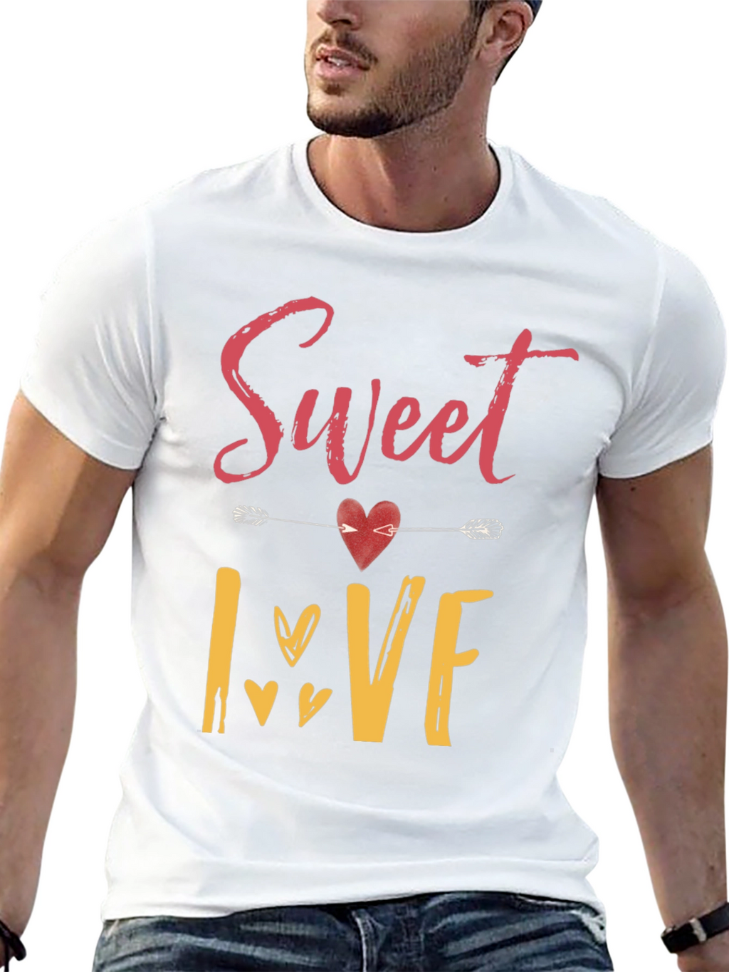 Sweet Love Graphic T-Shirt - Valentines Day