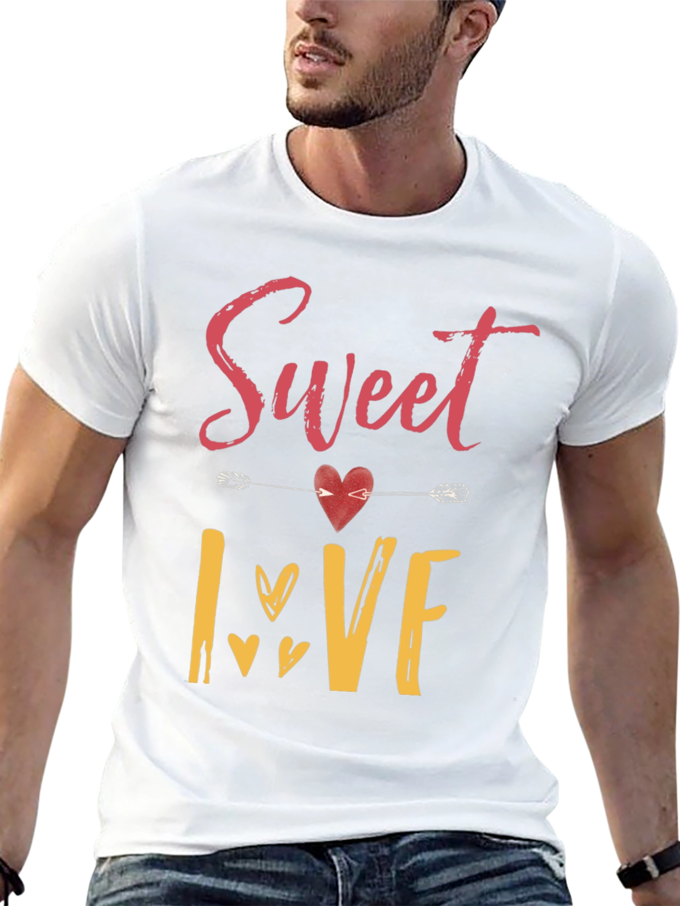 Sweet Love Graphic T-Shirt - Valentines Day