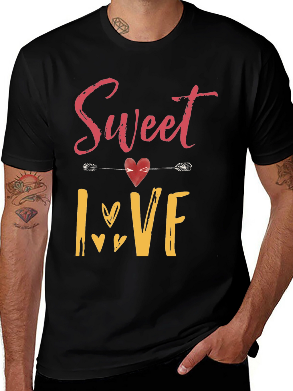 Sweet Love Graphic T-Shirt - Valentines Day