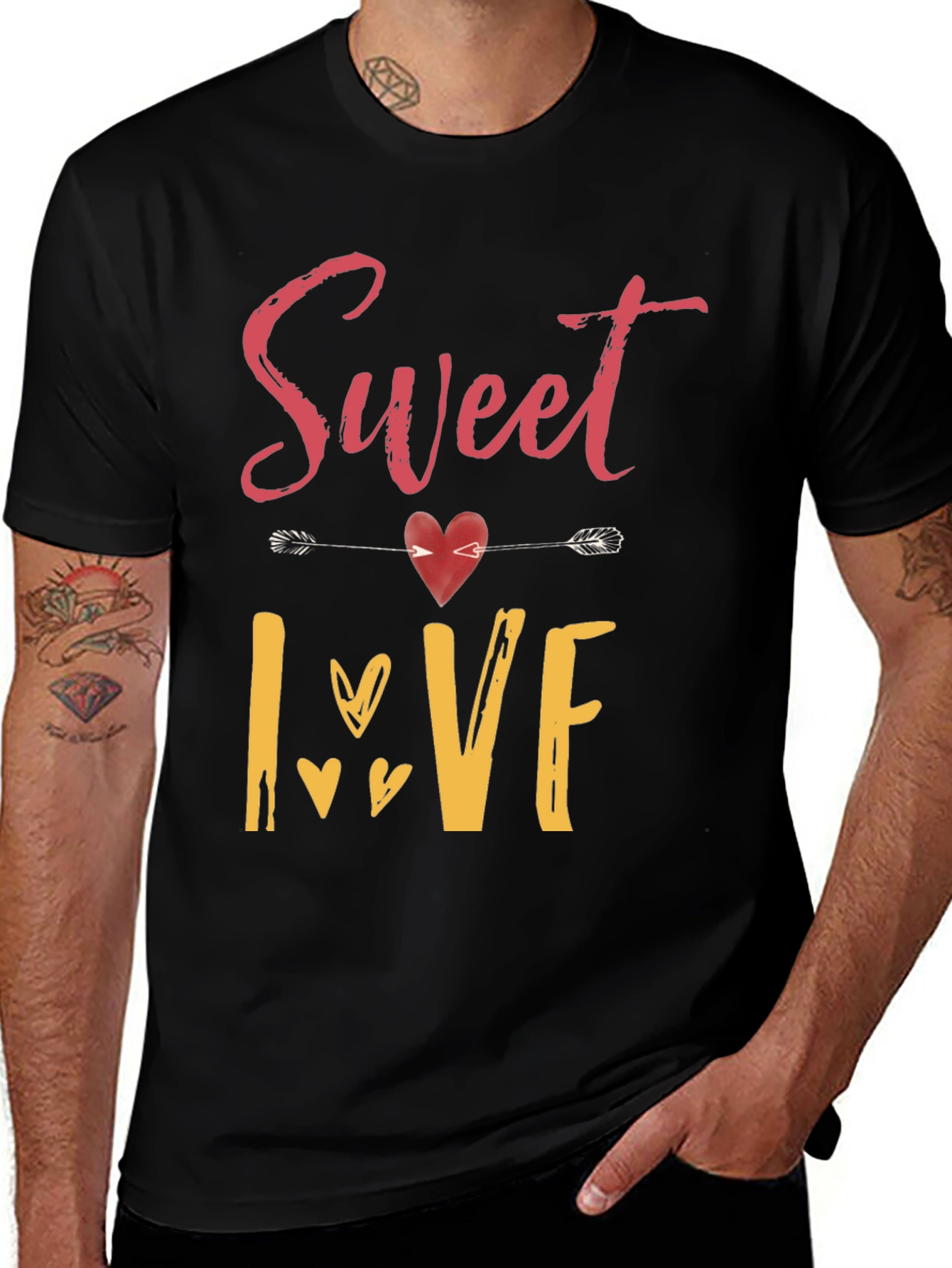 Sweet Love Graphic T-Shirt - Valentines Day