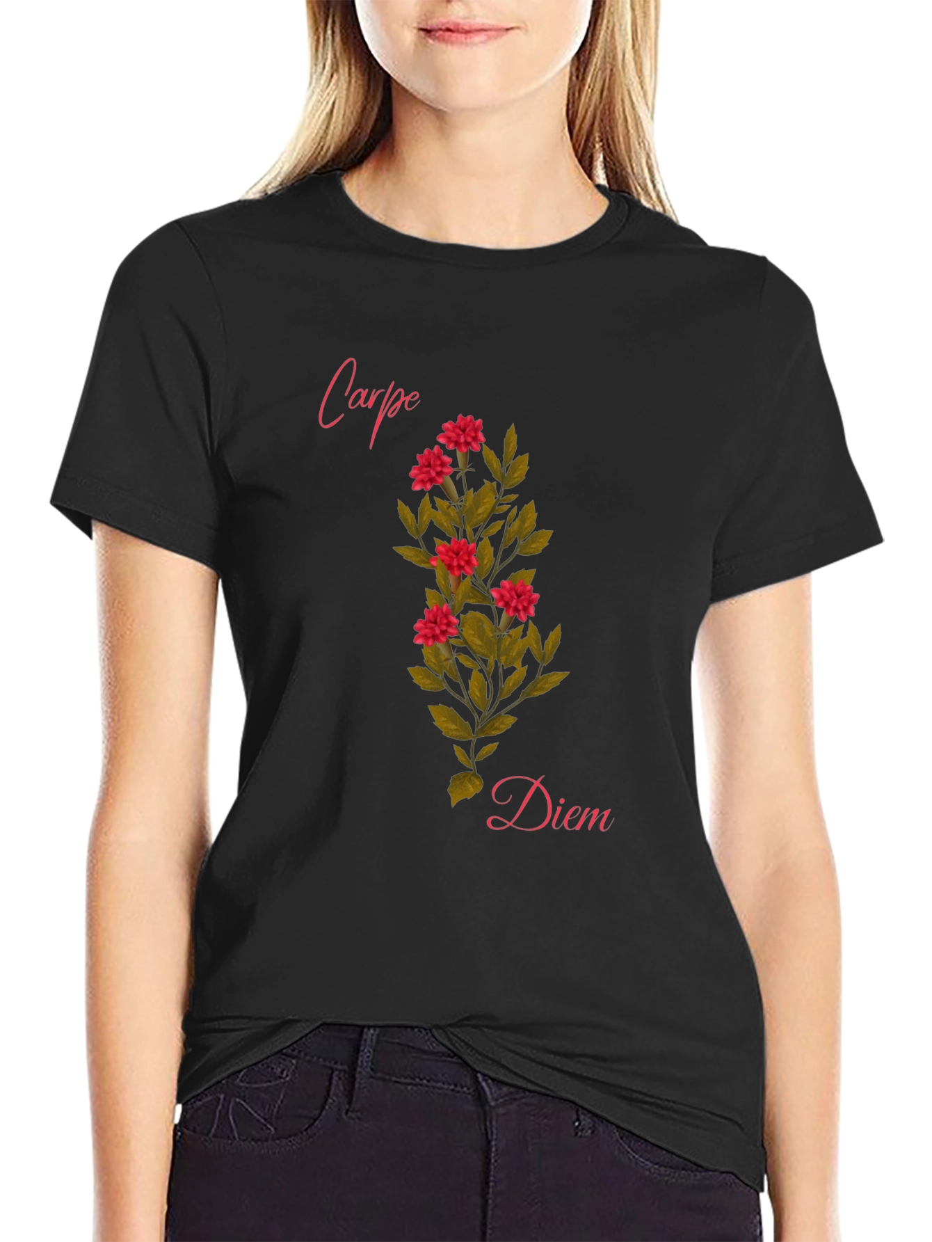 Carpe Diem Floral T-Shirt