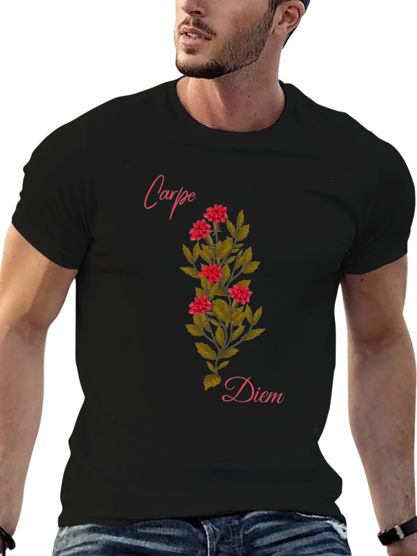 Carpe Diem Floral T-Shirt
