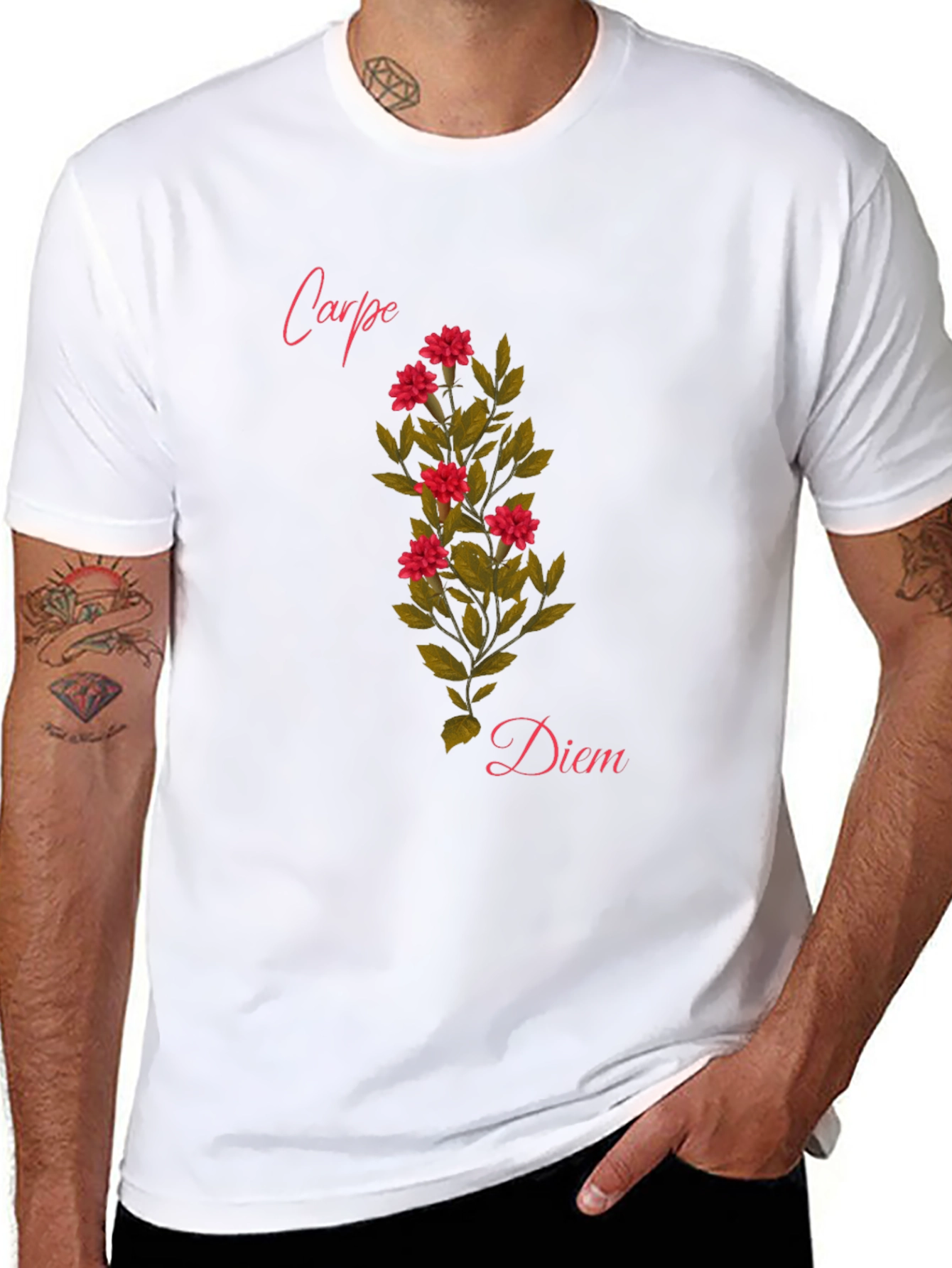 Carpe Diem Floral T-Shirt