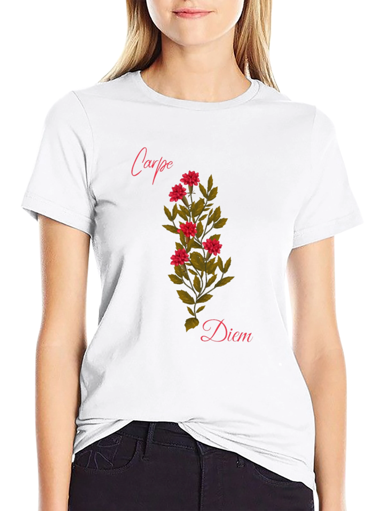 Carpe Diem Floral T-Shirt