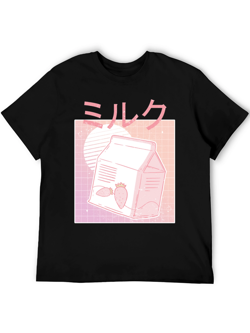 Strawberry Milk Graphic Tee - Vaporwave Aesthetic