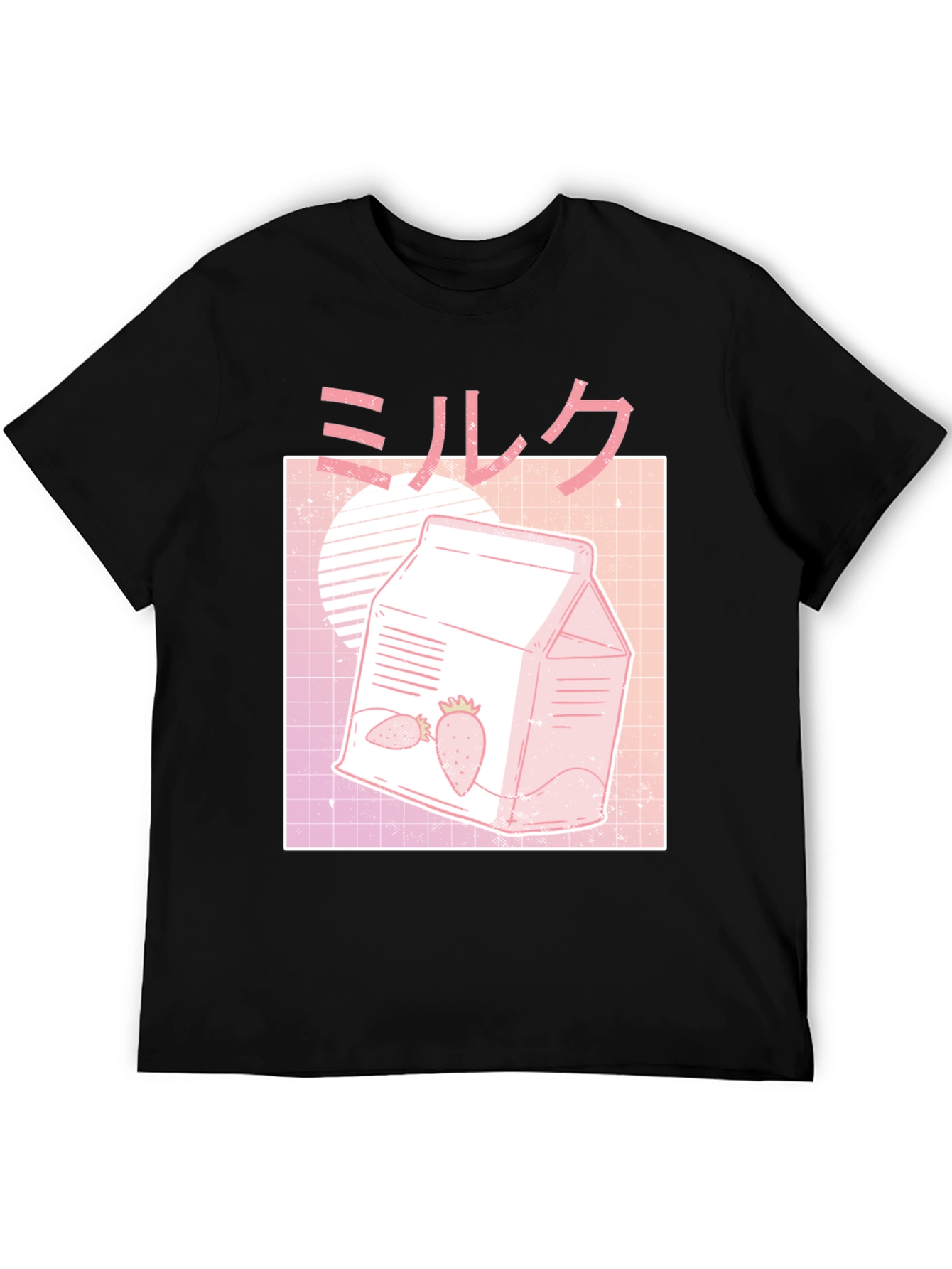 Strawberry Milk Graphic Tee - Vaporwave Aesthetic