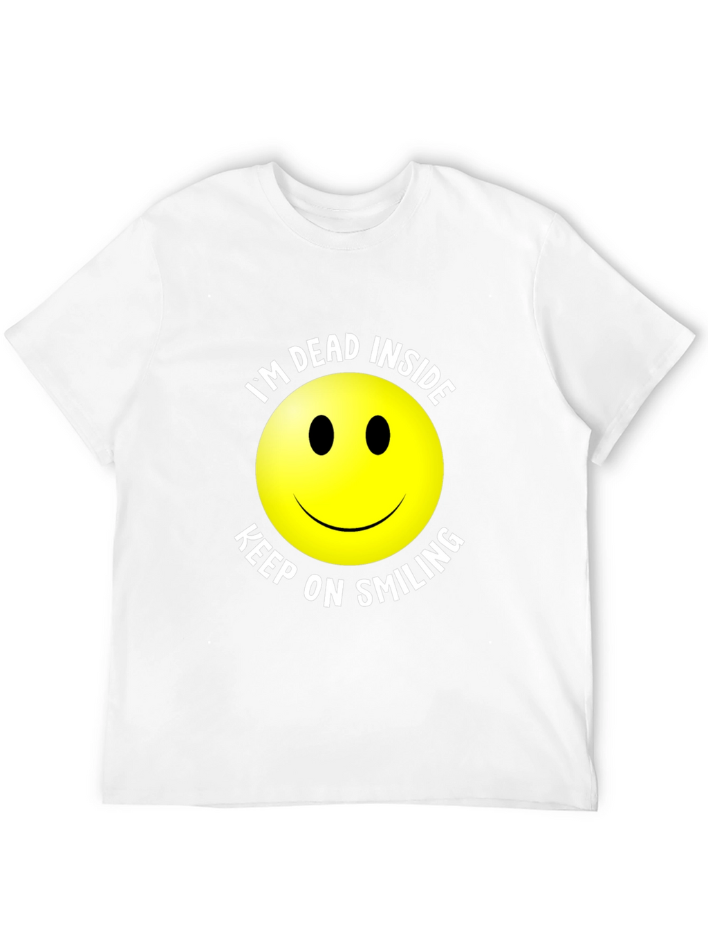 Im Dead Inside Smiley Face Graphic T-Shirt