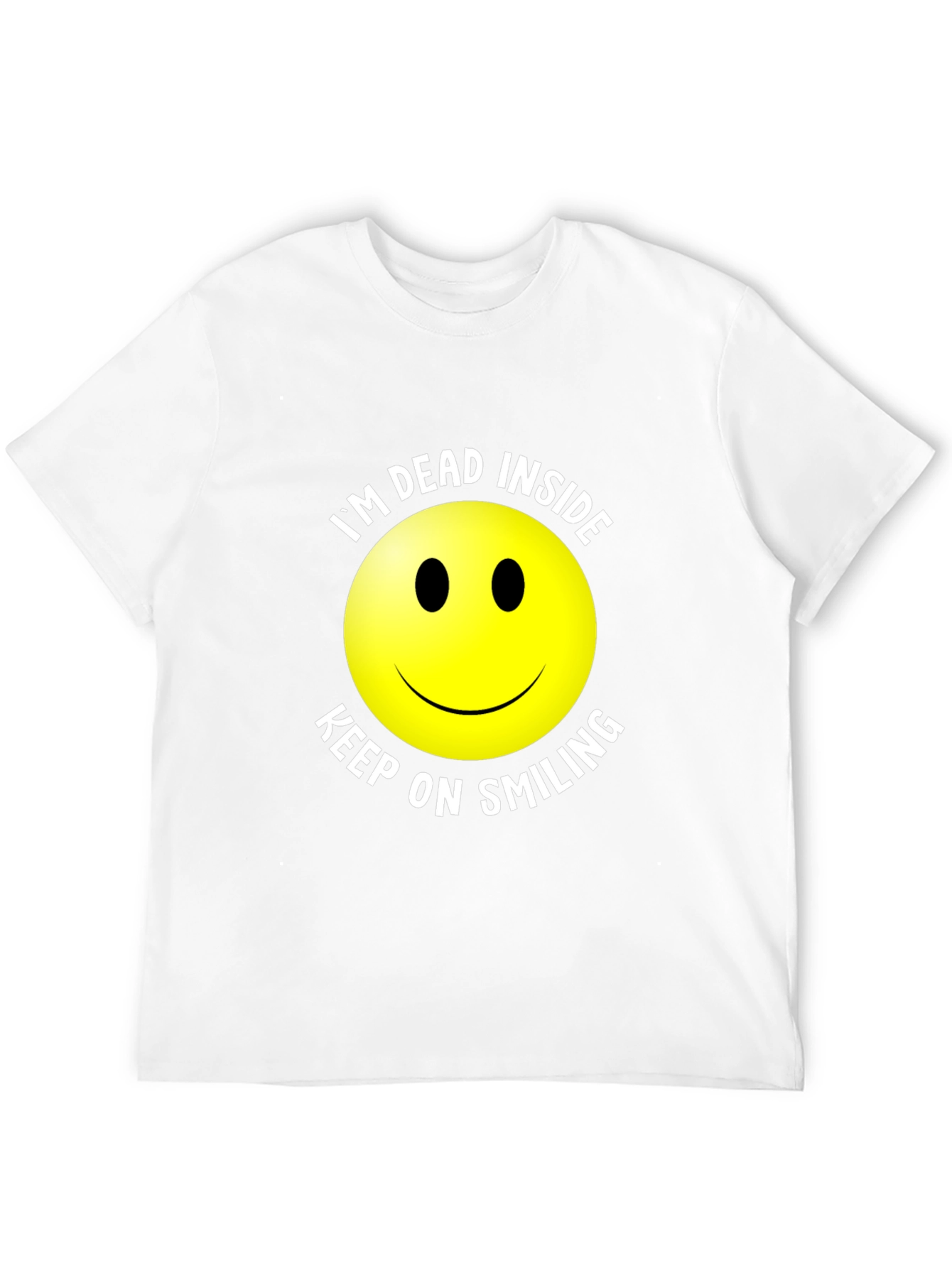 Im Dead Inside Smiley Face Graphic T-Shirt
