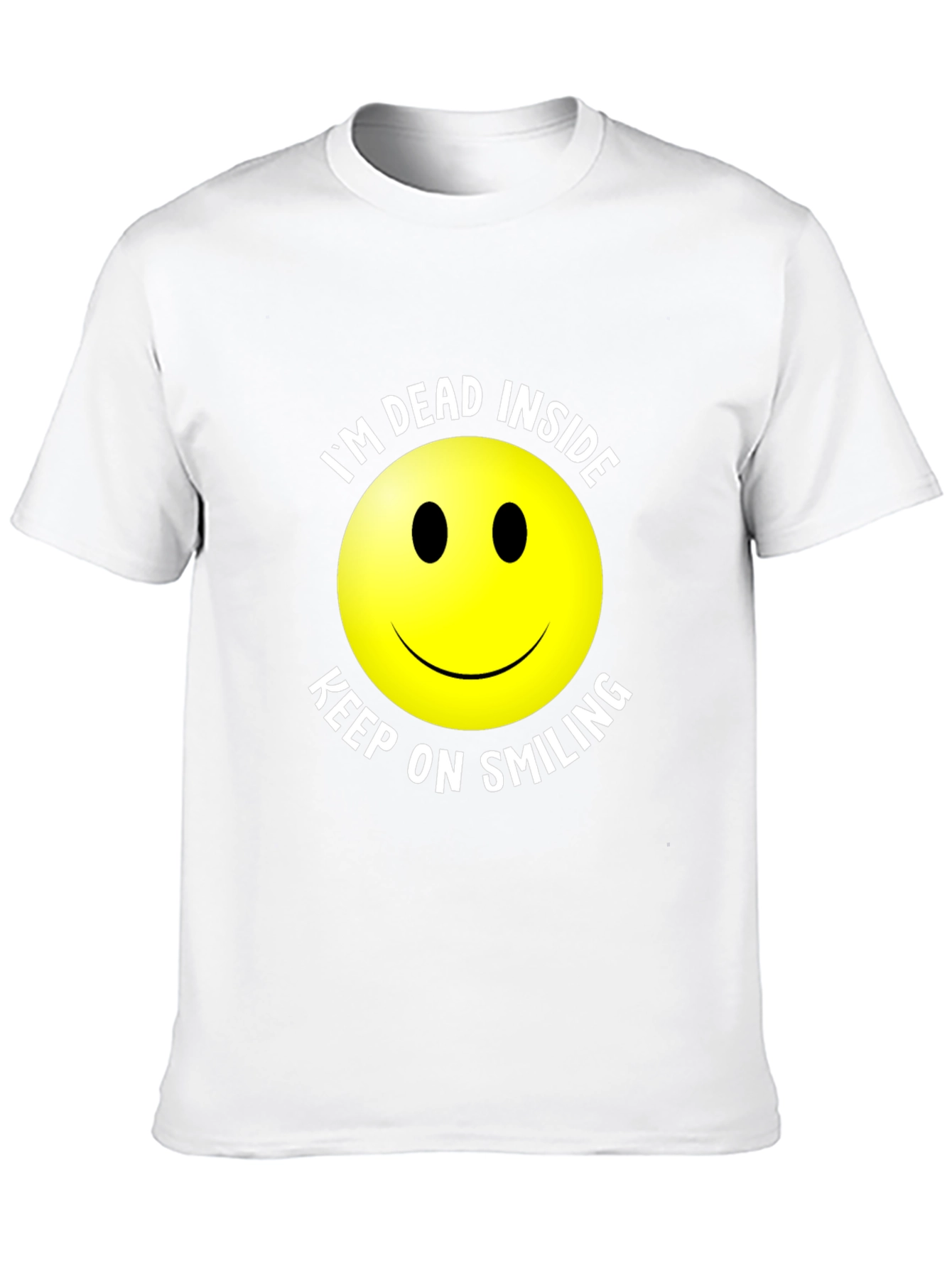 Im Dead Inside Smiley Face Graphic T-Shirt