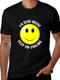 Im Dead Inside Smiley Face Graphic T-Shirt