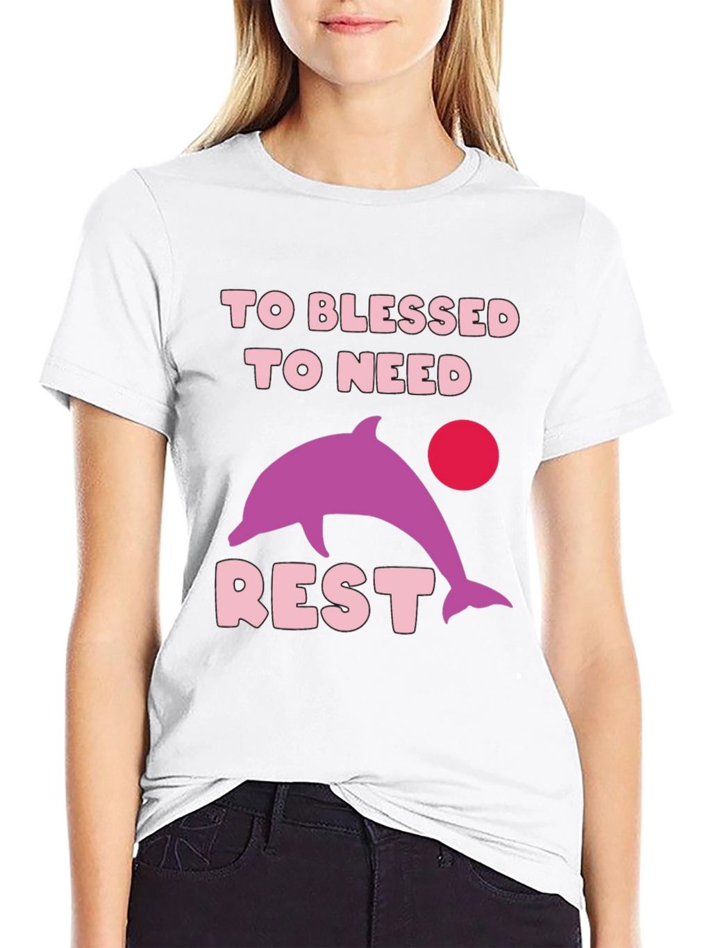 Blessed Dolphin Graphic Tee - Relaxed Fit