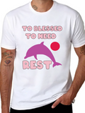 Blessed Dolphin Graphic Tee - Relaxed Fit