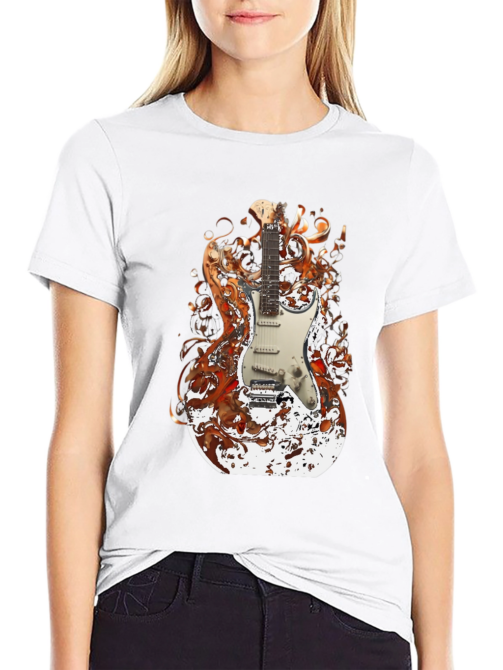 Electric Guitar Graphic Tee - Rocker Style