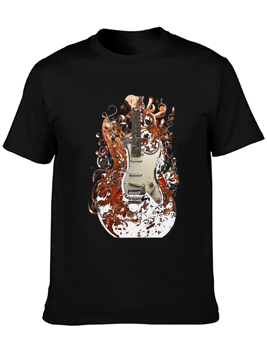 Electric Guitar Graphic Tee - Rocker Style