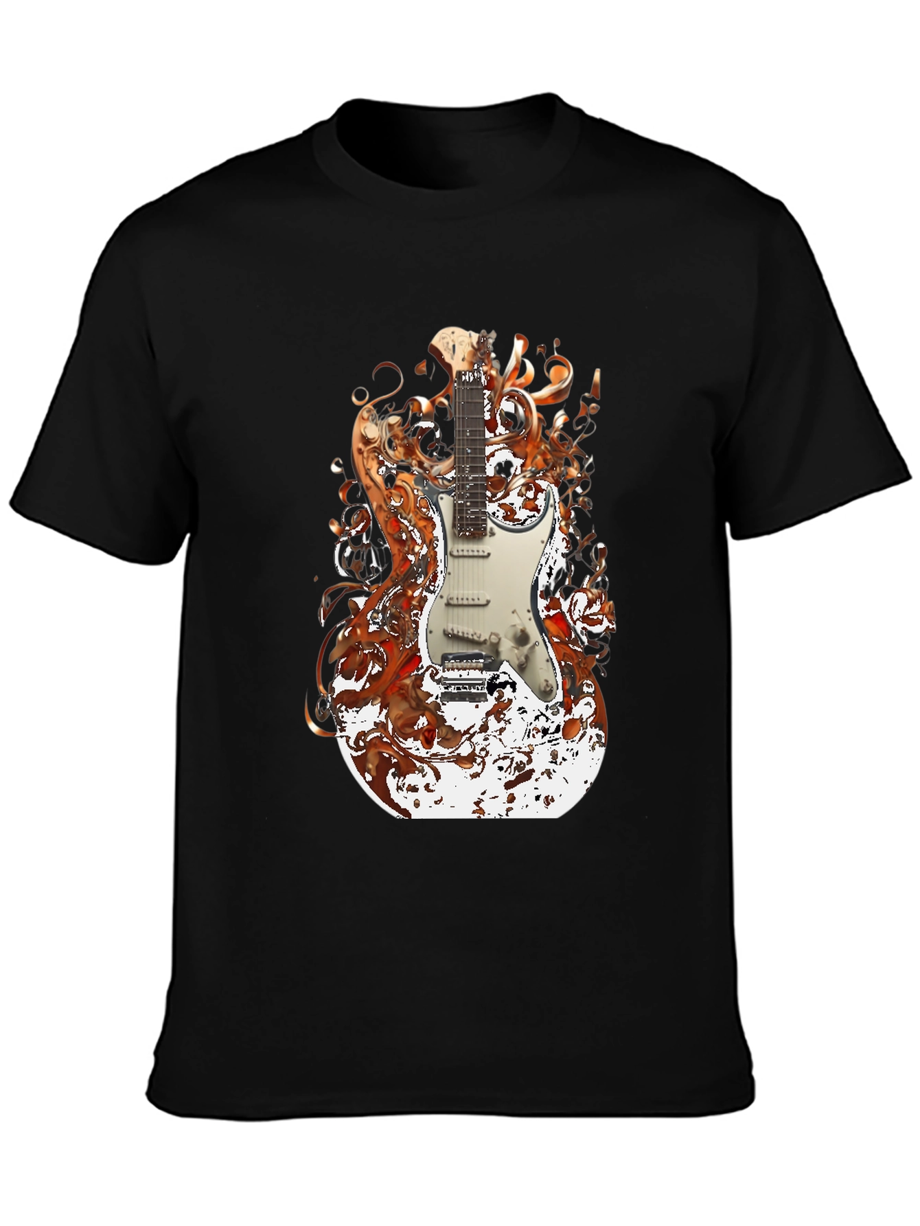 Electric Guitar Graphic Tee - Rocker Style