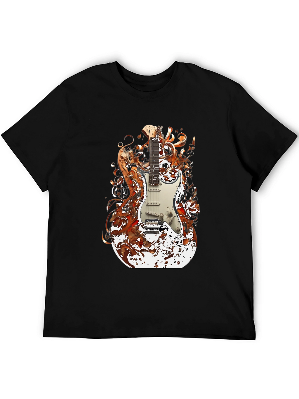 Electric Guitar Graphic Tee - Rocker Style
