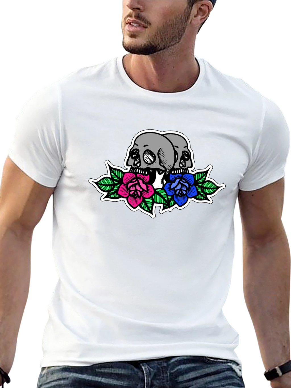 Skulls & Roses Graphic Tee