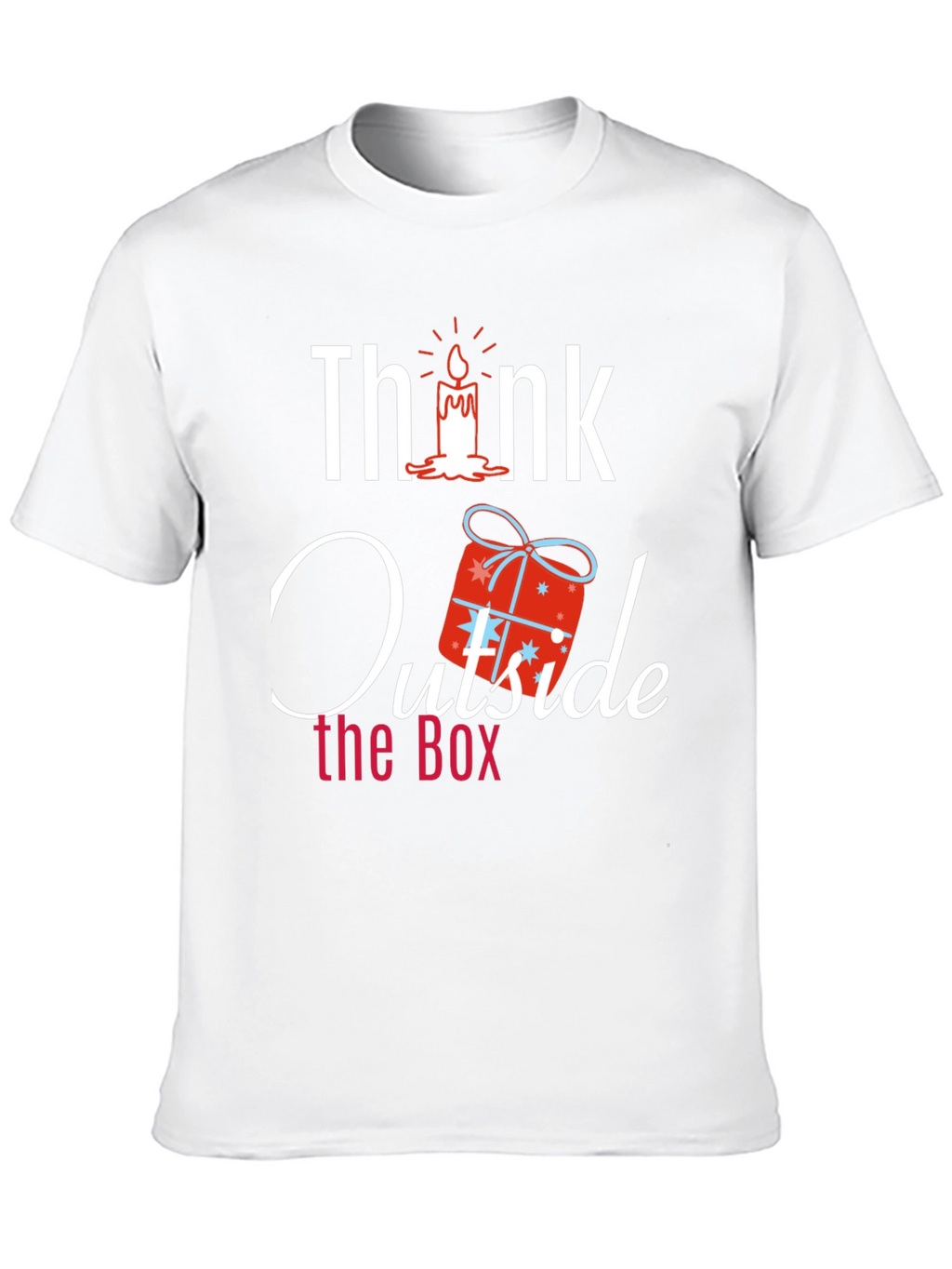 Think Outside the Box Novelty Graphic T-Shirt