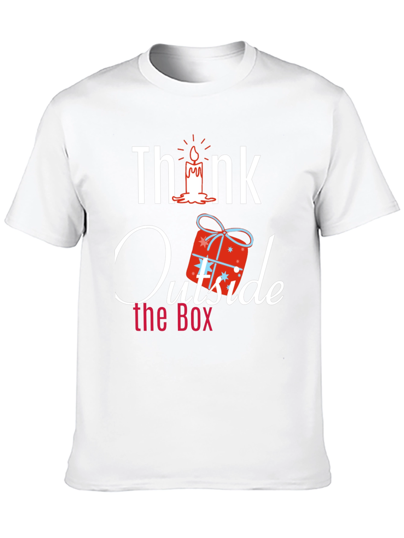 Think Outside the Box Novelty Graphic T-Shirt