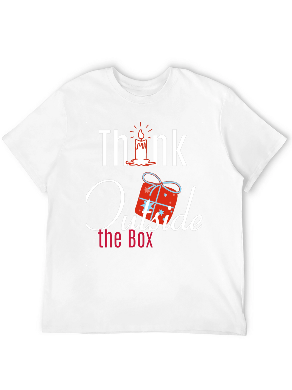 Think Outside the Box Novelty Graphic T-Shirt