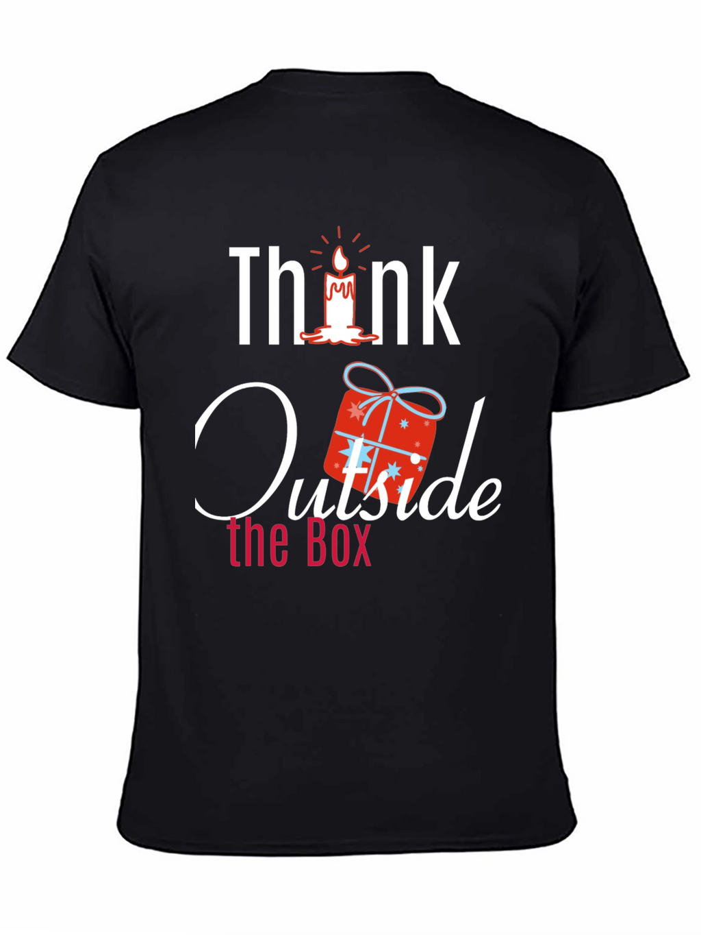 Think Outside the Box Novelty Graphic T-Shirt