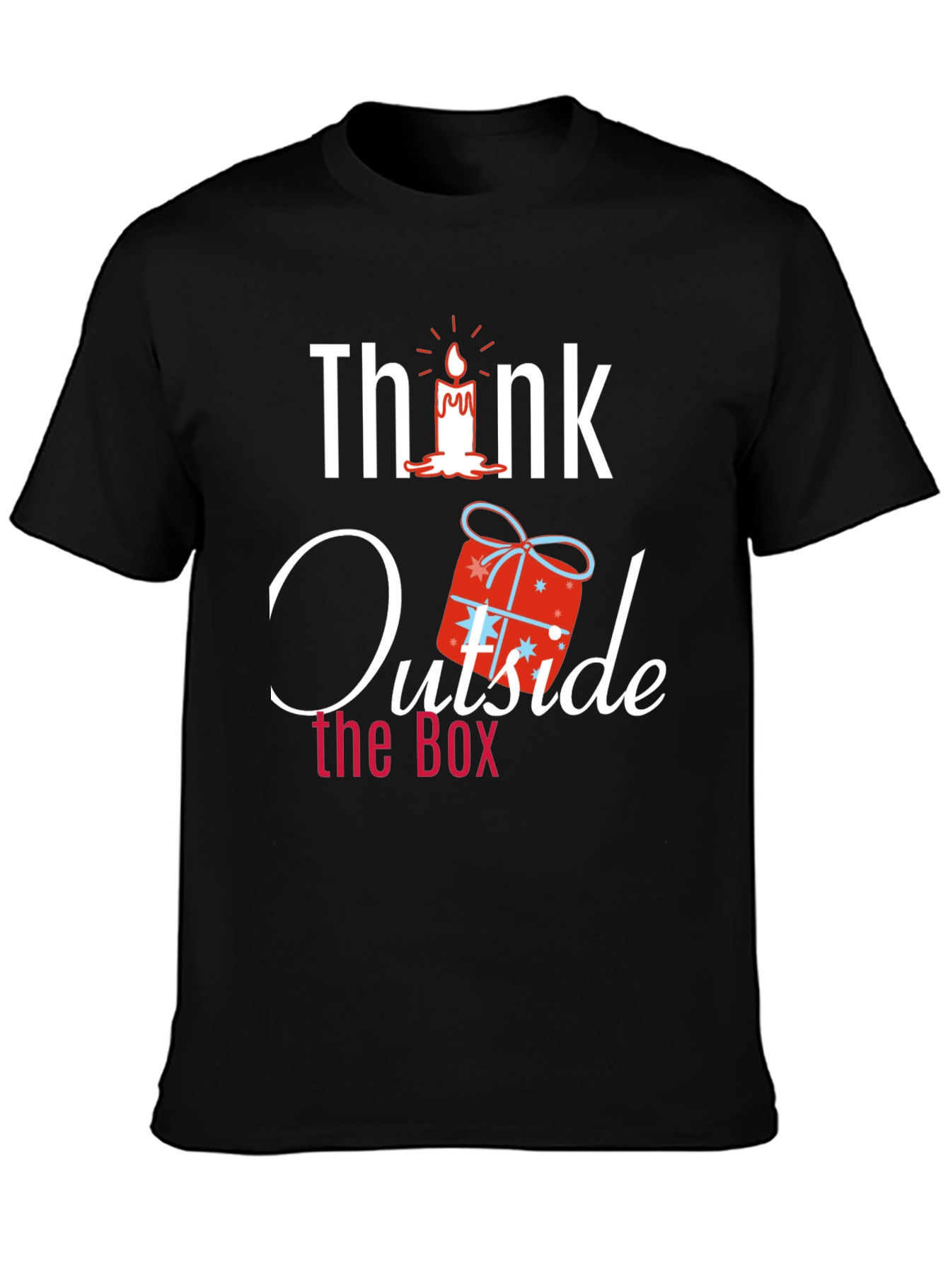 Think Outside the Box Novelty Graphic T-Shirt