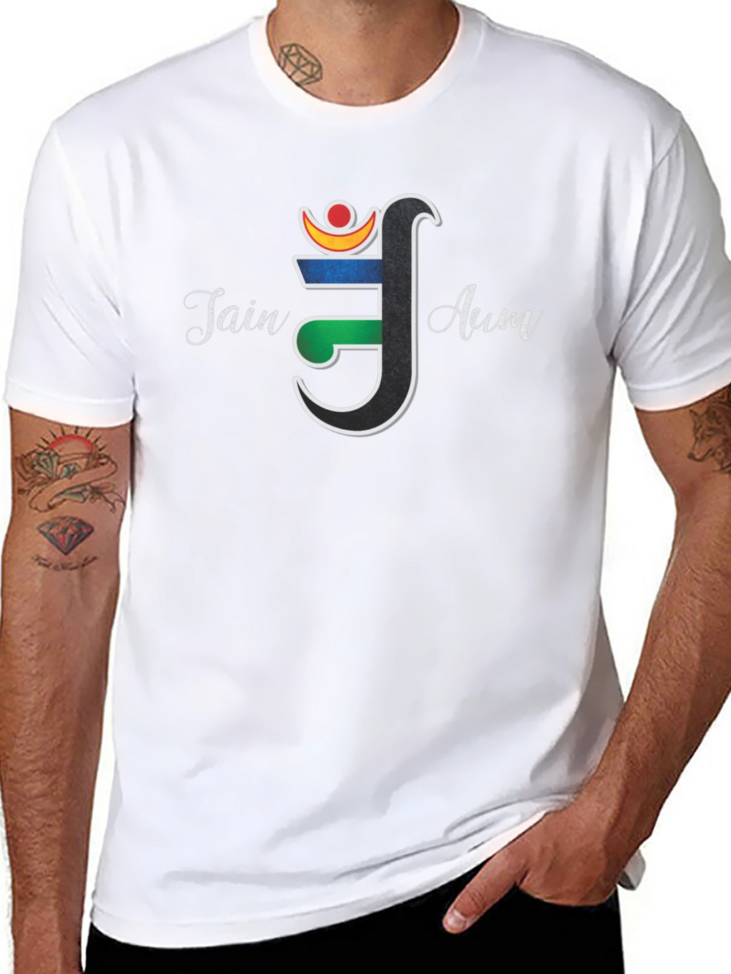 Jain Aum Symbol T-Shirt - Spiritual Graphic Tee