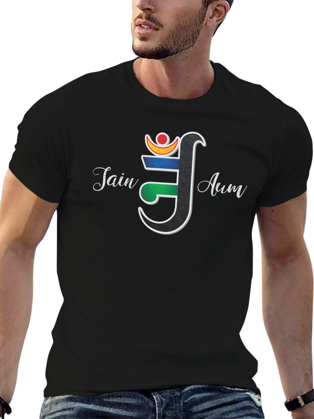 Jain Aum Symbol T-Shirt - Spiritual Graphic Tee