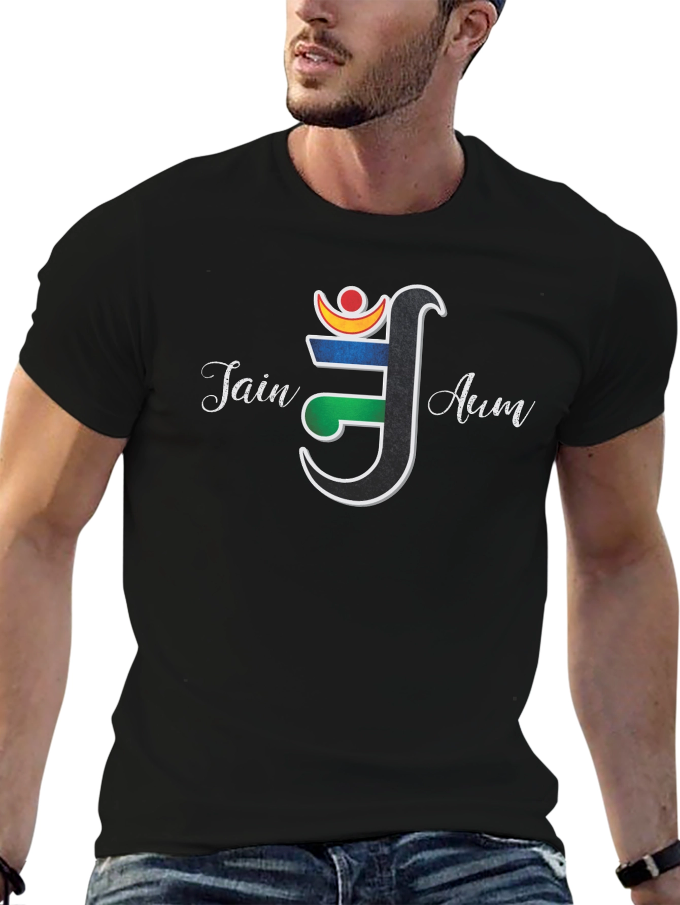 Jain Aum Symbol T-Shirt - Spiritual Graphic Tee