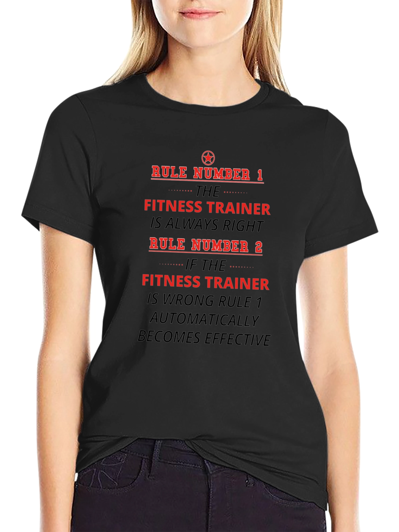 Fitness Trainer Rules Funny T-Shirt