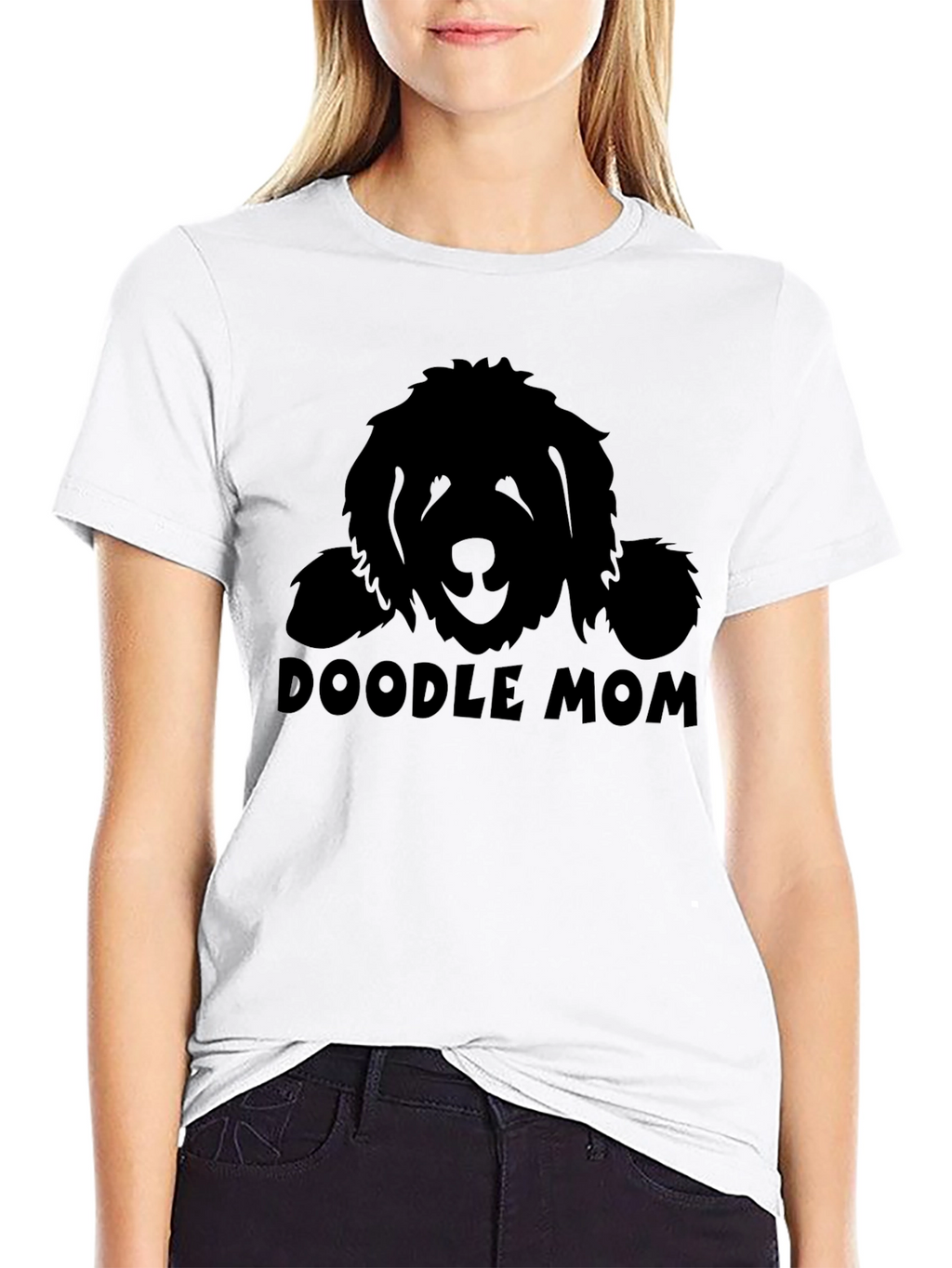 Doodle Mom Black T-Shirt