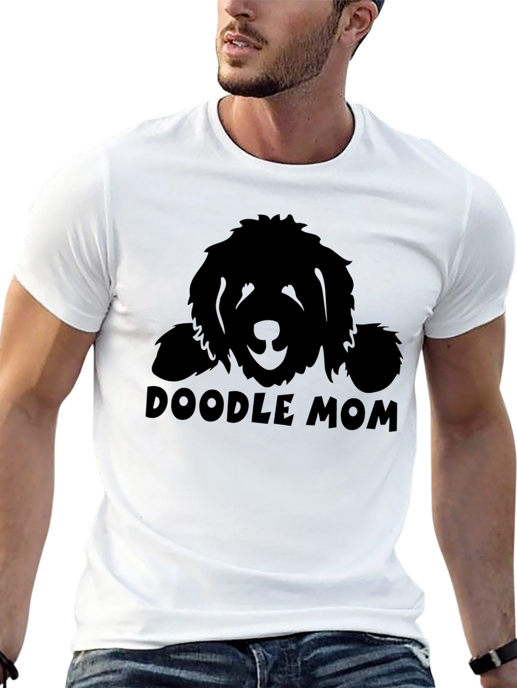 Doodle Mom Black T-Shirt