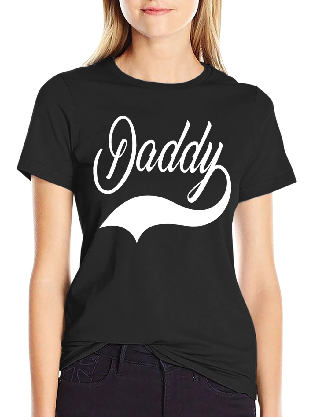 Daddy Graphic Print Black T-Shirt