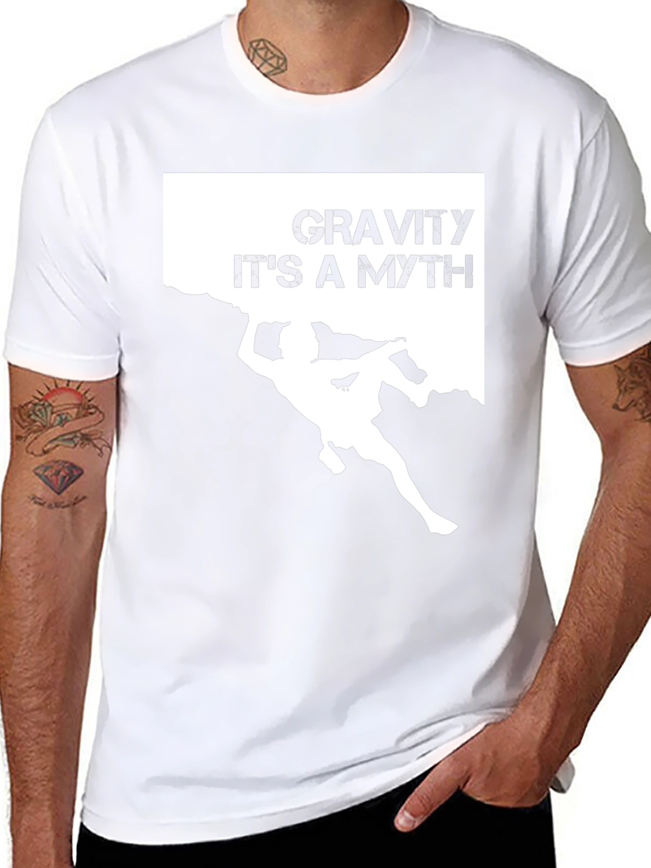 Gravity is a Myth Climbing T-Shirt