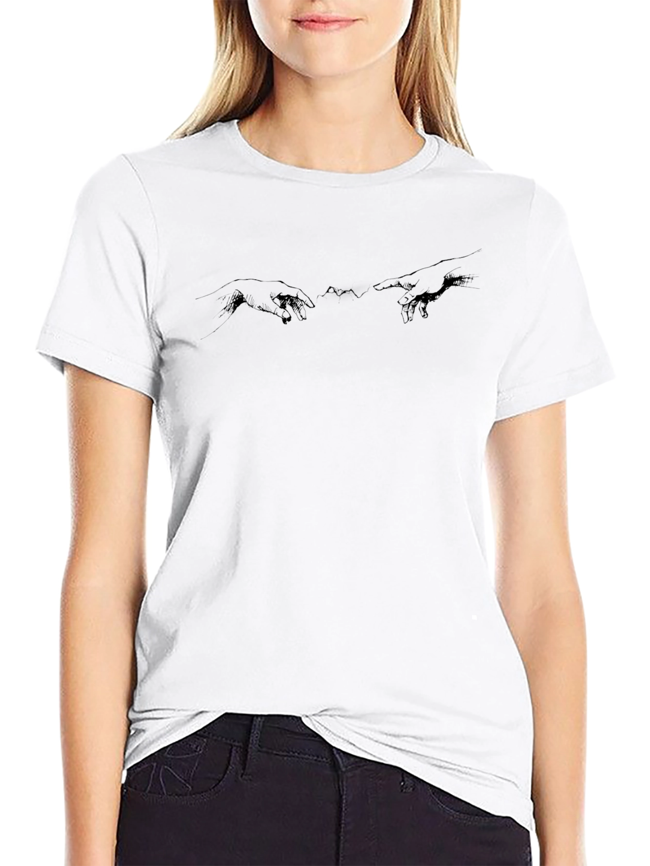 Creation Hands Graphic Tee - Black
