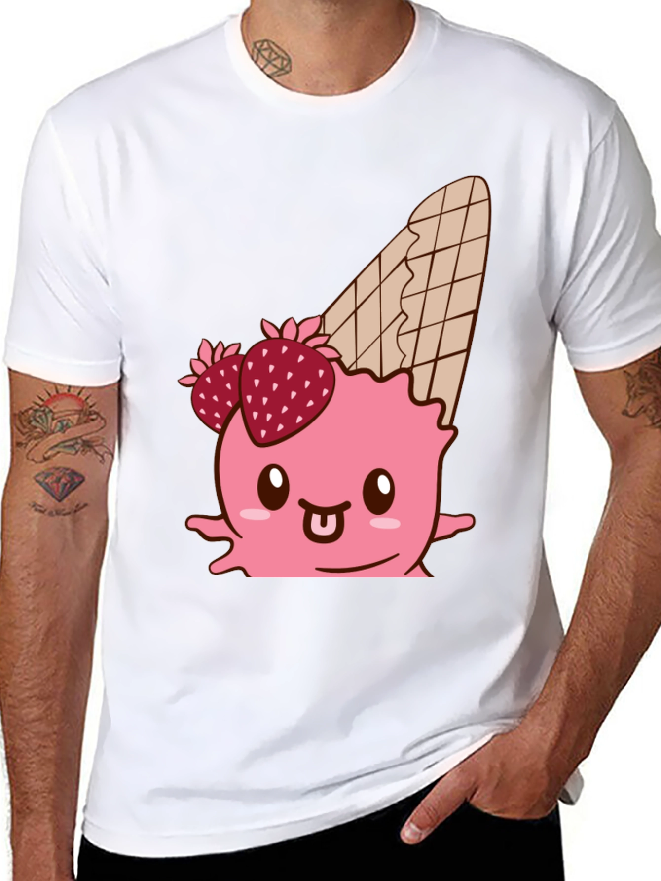 Kawaii Ice Cream Cone T-Shirt