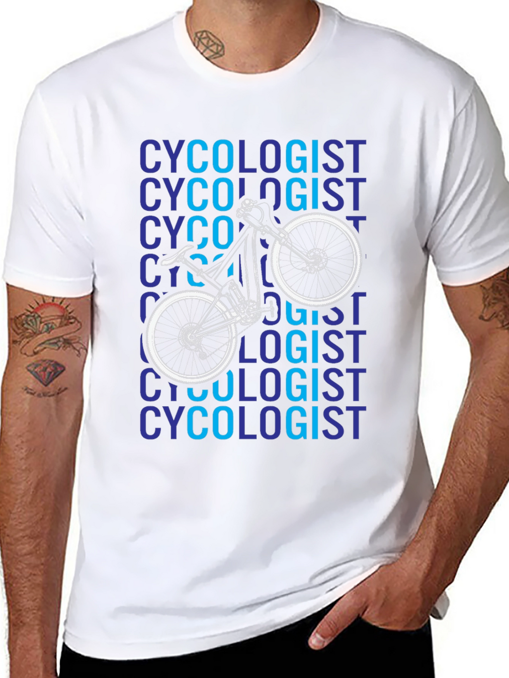 Cycologist Black Graphic T-Shirt