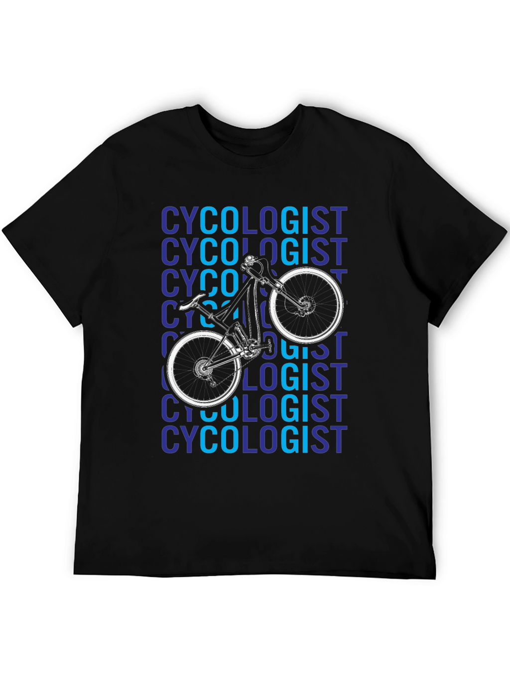Cycologist Black Graphic T-Shirt