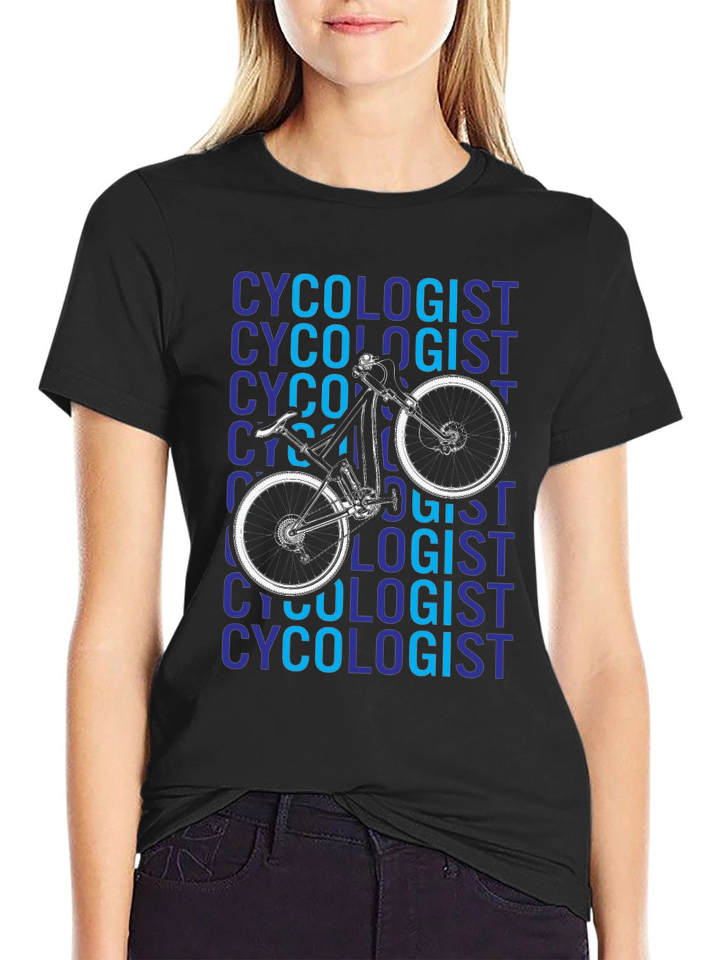 Cycologist Black Graphic T-Shirt