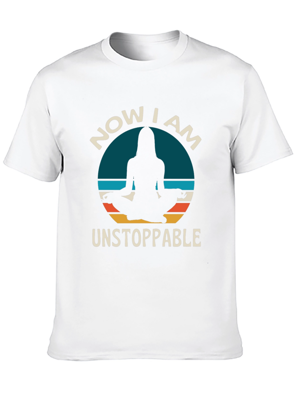 Unstoppable Yoga T-Shirt - Meditating Silhouette Design